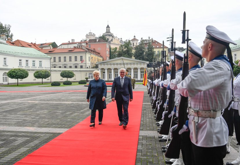 Lietuvos didžiojo kunigaikščio Gedimino štabo bataliono šauktiniai dalyvavo iškilmingoje...