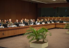 Europos Sąjungos karinis komitetas Briuselyje aptarė ES saugumo ir gynybos klausimus, išrinko... - 2