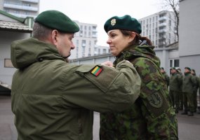 Į atsargą išlydėta Lietuvos kariuomenės Logistikos valdybos pajėgų Vyriausioji puskarininkė - 1