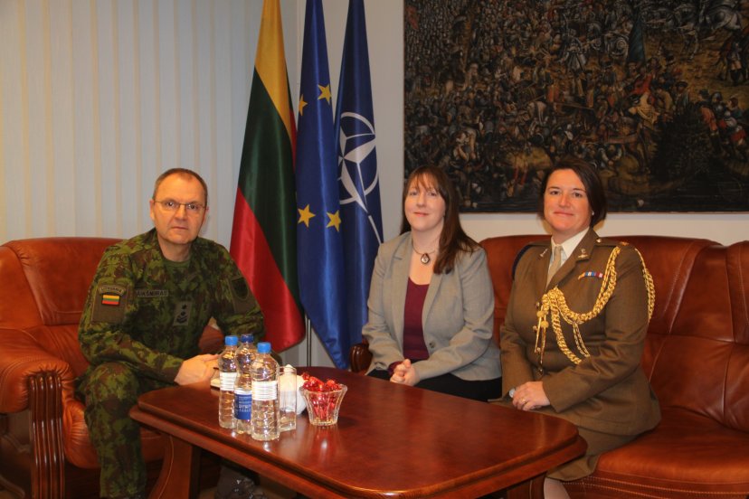 Jungtiniame štabe lankėsi Jungtinės Karalystės ambasadorė Lietuvoje Ms Claire Lawrence