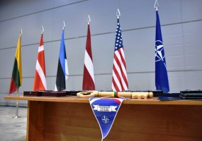 NATO oro policijos misiją Baltijos šalyse iš JAV perėmė Danijos karinių oro pajėgų kontingentas - 1