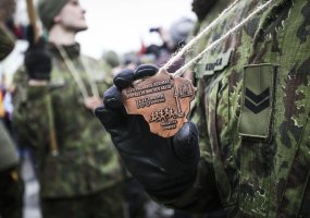 Pirmą kartą pagarbos bėgime dalyvavo ir NATO priešakinių pajėgų kovinės grupės kariai, dislokuoti... - 5