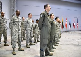 Royal Danish Air Force Detachment took over the NATO Baltic Air Policing Mission from the United... - 2