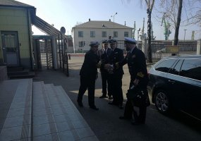 Karinių jūrų pajėgų vadas susitiko su SNMG1 vadu - 3
