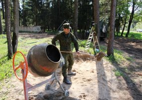 Inžinierių darbo rezultatas - besikeičiantis Mokomojo pulko teritorijos vaizdas - 3