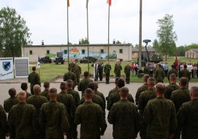 Oro gynybos batalione – NPPKT karių išleidimo į atsargą ceremonija  - 1