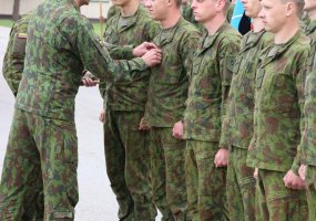 Oro gynybos batalione – NPPKT karių išleidimo į atsargą ceremonija  - 3