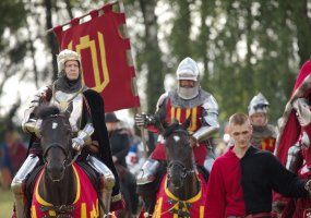 Lietuvos kariuomenės kariai ir karo istorijos klubai dalyvavo Žalgirio mūšio inscenizacijoje... - 1