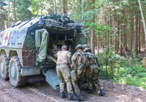 Lietuvoje  pratybas  pradėjo naujos rotacijos  Nyderlandų kariai - 1
