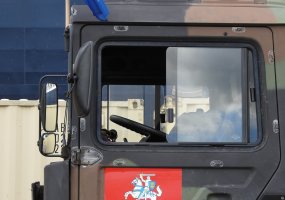 Belgijos kariuomenės konvojus pasipuošė Vyčiu  - 2