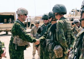 Lithuania's Chief of Defence and Land Force Commander visited Lithuanian soldiers on... - 4