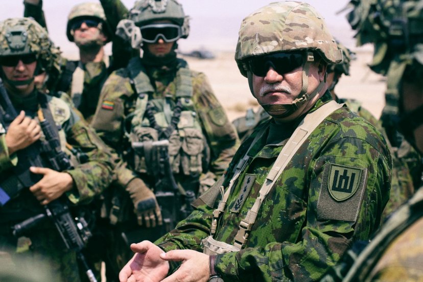 Lithuania's Chief of Defence and Land Force Commander visited Lithuanian soldiers on...