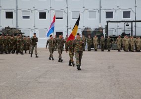 Rukloje – ketvirtosios NATO bataliono Lietuvoje Belgijos ir Liuksemburgo kontingento rotacijos... - 2