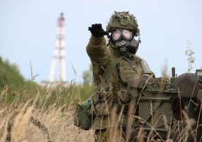 Oro gynybos bataliono kariai treniruojasi vykdyti Ignalinos atominės elektrinės gynybą - 4