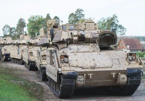 Heavy U.S. Army equipment deployed for training in Pabradė Training Area  - 2