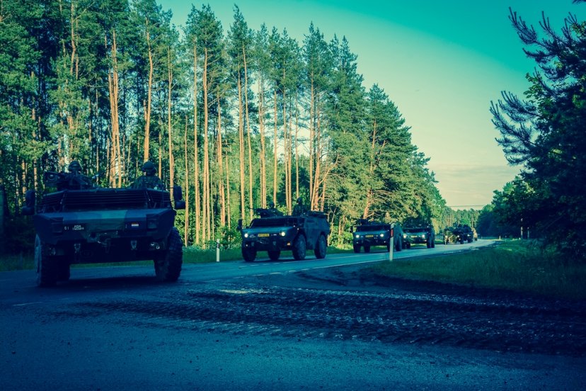NATO priešakinių pajėgų batalione treniruočių tikslais pakeltas budrumo lygis