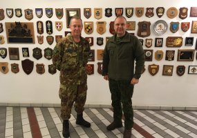 Lietuvos kariuomenės vadovybė susitiko su NATO Jungtinių pajėgų vadavietės Brunsume vadu - 1