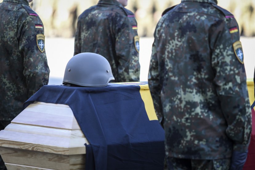 German soldier farewelled on his final journey 