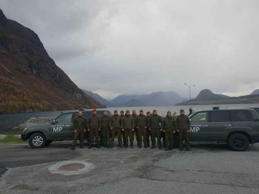 Karo policijos kariai sugrįžo iš NATO sąjungininkų pratybų „ Briliantinis šuolis“ Norvegijoje