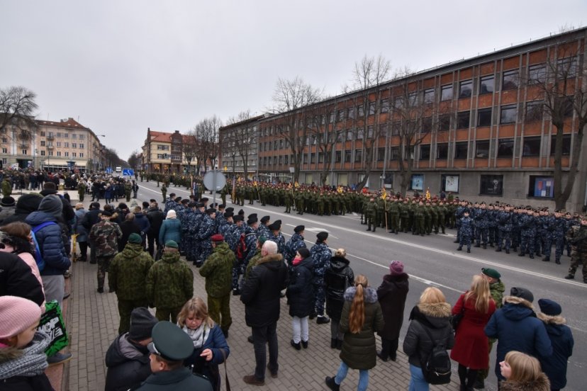 Klaipėdos įgula iškilmingai minėjo Lietuvos kariuomenės atkūrimo 100-ąsias metines