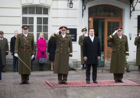 Lieutenant General Jonas Vytautas Žukas took part in the changeover of the Chief of Defence of... - 2