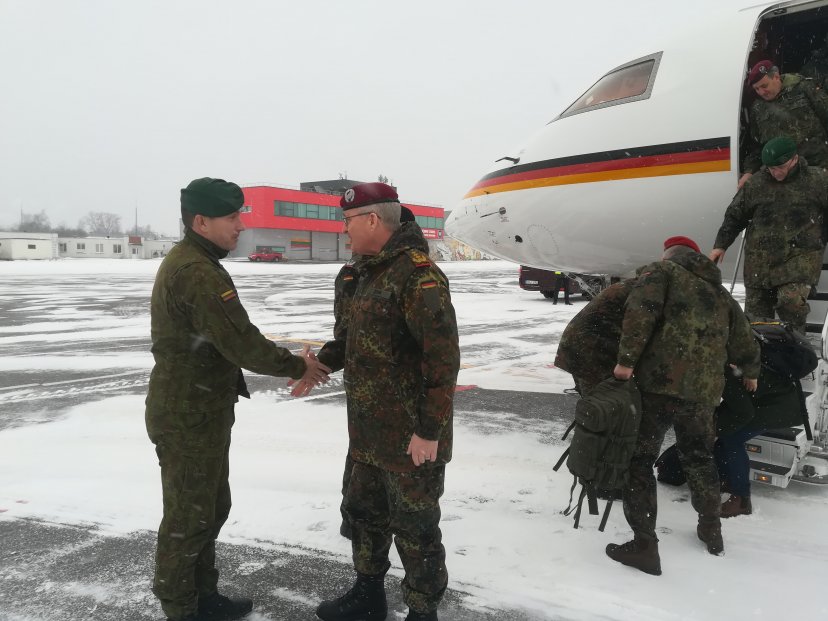 Inspector General of the Bundeswehr General Eberhard Zorn on a visit in Lithuania