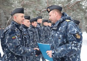 Karinėse Jūrų pajėgose ir Oro gynybos batalione į atsargą išleista ketvirtoji šauktinių laida  - 2