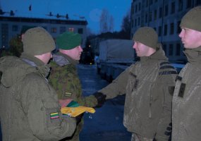 Į mokymo misiją Ukrainoje išlydėti Vaidoto bataliono kariai - 2