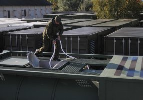 Vytenio logistikos batalionas pradeda naudoti naują lauko stovyklos įrangą - 3