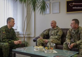 Lietuvoje lankėsi JAV 1-osios pėstininkų divizijos vadovavimo elemento vadas - 1
