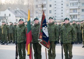Gynybos štabo viršininkas lankė Štabo ir Ryšių batalionus Vilniuje - 2