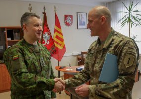 Commander of the Mission Command Element, U.S. 1st Infantry Division, paid a visit to Lithuania  - 2