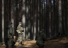 Combat fire from Leopard 2A6 tanks and Marder infantry fighting vehicles at General Silvestras... - 4