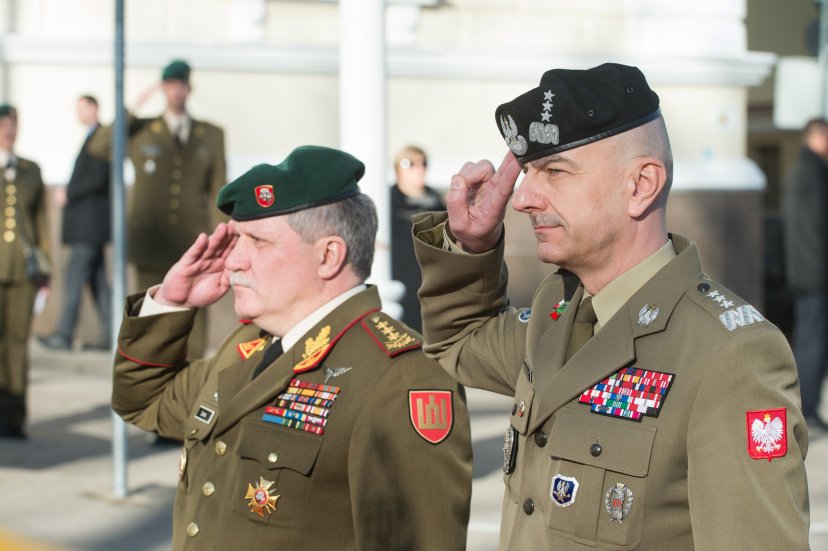 Chief of the General Staff of the Polish Armed Forces Lt Gen Rajmund Andrzejczak is on a formal...