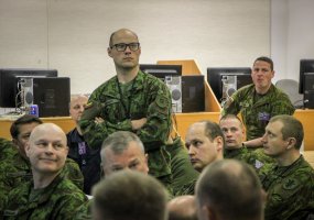 Brigados „Aukštaitija“ štabas treniruojasi planuoti gynybos operacijas - 1
