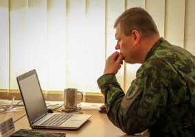 Brigados „Aukštaitija“ štabas treniruojasi planuoti gynybos operacijas - 3