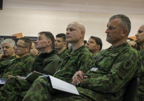 Brigados „Aukštaitija“ štabas treniruojasi planuoti gynybos operacijas - 4