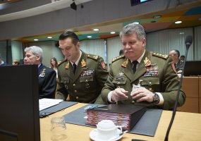 Lietuvos kariuomenės vadas Briuselyje dalyvavo Europos Sąjungos ir NATO karinių komitetų... - 1