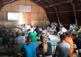 Lietuvos kariai Ukrainoje aplankė karinę jaunimo stovyklą - 2