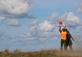 Oro gynybos bataliono kariai  dalyvauja  kovinio šaudymo  pratybose  „Baltic  Zenith 2019“ - 1