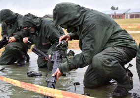Bazinis karo inžinerijos kursas baigtas – jaunųjų inžinierių galvas papuošė beretės su bataliono... - 1