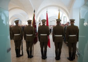 Lietuvos kariuomenės vyriausiuoju puskarininkiu paskirtas seržantas majoras Remigijus Katinas - 5