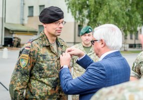 Pasikeitė Lietuvoje dislokuotos NATO Priešakinių pajėgų kovinės grupės vadai - 1