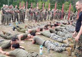 Jūrų pėstininkų puskarininkių kursą JAV baigęs karys: „Pradėjome nuo mokymosi mąstyti... - 6