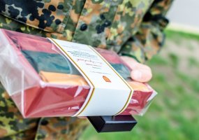 Change of command ceremony in the NATO enhanced Forward Presence Battalion Battle Group Lithuania... - 1
