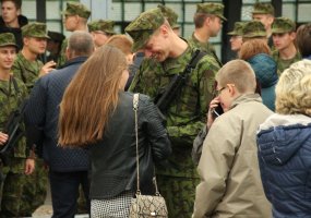 Oro gynybos bataliono  ir Aviacijos bazės  kariai iškilmingai prisiekė Lietuvos Respublikai - 6