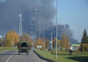 Alytuje aktyvuotos Taikos meto užduočių pajėgos - kariai vykdė gyventojų evakuaciją  - 3