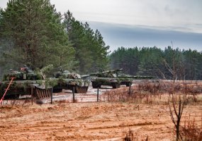 Large offensive and defensive operation at the military exercise in Švenčionys region  - 1