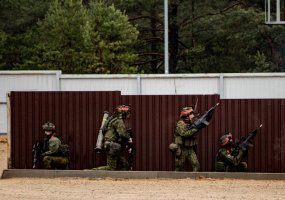 Large offensive and defensive operation at the military exercise in Švenčionys region  - 3