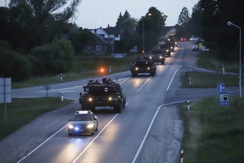 Military vehicles will drive on the roads of Lithuania on Monday and Tueasday as international...